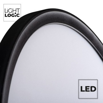 Светодиодный потолочный светильник LL PLAFON02 O 22W черный 2000лм