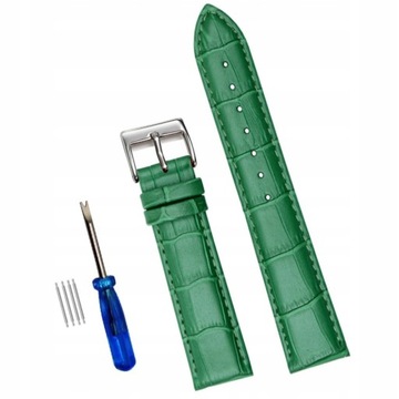 skórzany PASEK do ZEGARKA sprzączka SKÓRA 22mm