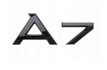 A4 ZNAK ZNAKY NÁLEPKA LOGO NÁPIS AUDI A5 A6 A7 ČERNÁ LESK ZADNÍ