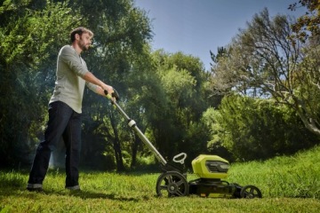 RYOBI АККУМУЛЯТОРНАЯ КОСИЛКА 36В 4Ач 8в1 LED 51СМ