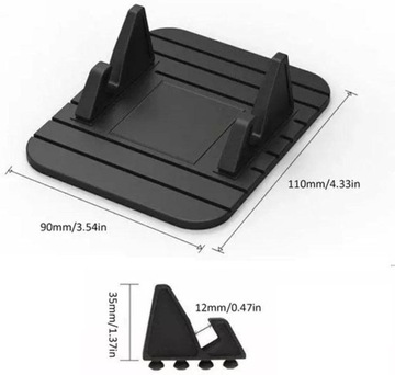 Автомобильный силиконовый коврик для мобильного телефона, противоскользящая доска