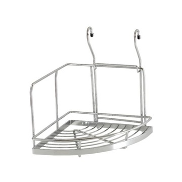 KOSZYK PODSTAWKA PÓŁKA ZAWIESZANA KUCHENNA NAROŻNIKOWY CHROM AMIX