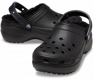 Damskie Buty Chodaki Platforma Crocs Lined 207938 Clog 38-39