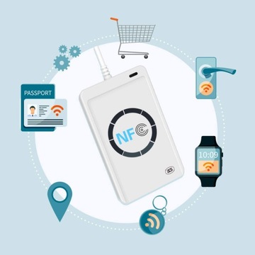 Czytnik kart RFID NFC MIFARE 13,56 MHz na USB