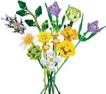 Блоки ЦВЕТЫ букет цветов DIY Вечные цветы ПОДАРОК ​​925 шт. 034002