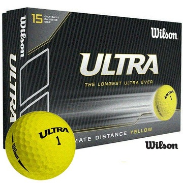 Piłki golfowe ULTRA Ultimate Distance,żółte 15 szt
