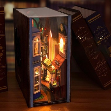 TC24 DIY Миниатюрный дом 3D-пазл Модель подставки для книг для подарка на день рождения