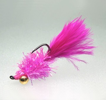 Puchowiec różowy na tęczaka. Dumbell Eye Pink Streamer
