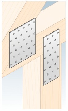 PP25 ПЛОСКИЙ СОЕДИНИТЕЛЬ ПЕРФОРИРОВАННАЯ ПЛАСТИНА 200x400