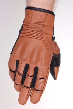 Кожаные мотоциклетные перчатки Husar Maverik Brown