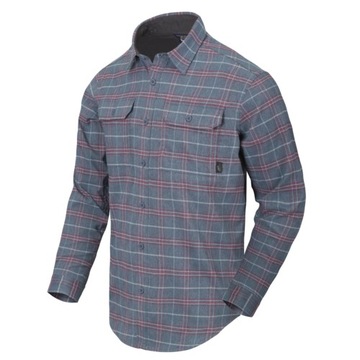 Koszula Taktyczna w Kratę Helikon GreyMan Shirt Graphite Plaid r. 3XL