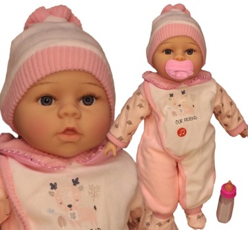 LALKA BOBAS MÓWI ŚPIEWA BABY butelka+smoczek BORN
