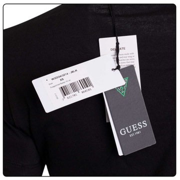 GUESS KOSZULKA DAMSKA T-SHIRT CZARNA r. M