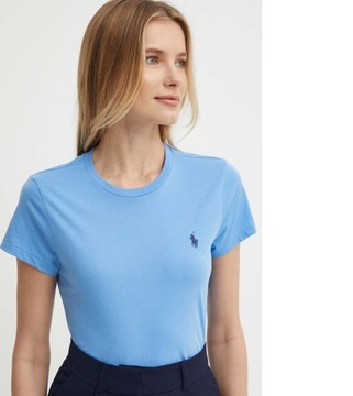 T-shirt damski okrągły dekolt Polo Ralph Lauren ORYGINALNA rozmiar M HIT