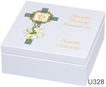 Pudełko pamiątka komunii - grafika U328