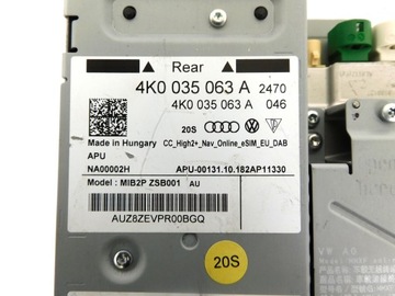 МУЛЬТИМЕДИЙНАЯ КАРТИНКА MMI AUDI a6 a7 NAVI 4K0035063D