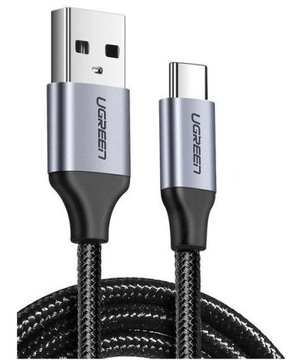 ЗЕЛЕНЫЙ КАБЕЛЬ USB - USB C QC 3.0 3A 2M БЫСТРАЯ ЗАРЯДКА / ПЕРЕДАЧА