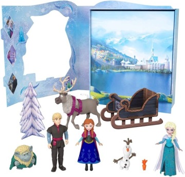 Disney Frozen Little Castle, набор снежных кукол-сюрпризов Эльзы HLX00