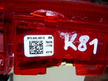 ТРЕТИЙ СТОП-СИГНАЛ SEAT LEON III 5F0945097D