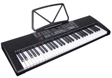 KEYBOARD, KLAWISZE ORGANY DLA DZIECI LED MIKROFON PULPIT DO NUT 61 KLAWISZY