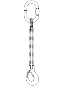 Строп цепной 1С 10-8, грузоподъемность 3,15Т, длина 1,5М