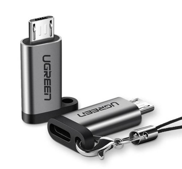 UGREEN ALUMINIOWY PRZENOŚNY ADAPTER PRZEJŚCIÓWKA USB C DO MICROUSB 30MB/S