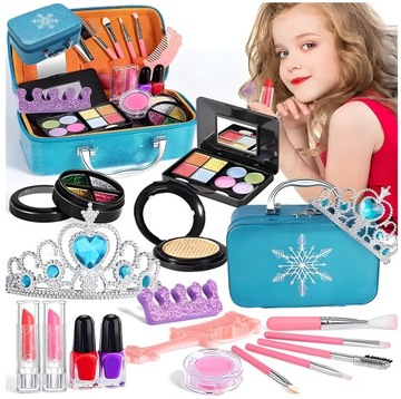 Zestaw Piękności do Makijażu Kosmetyki dla Dzieci w Kuferku MakeUp + Gratis