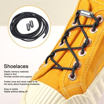 5 пар ленивых шнурков, развязанные эластичные