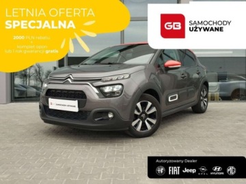 Citroen C3 III Hatchback Facelifting 1.2 PureTech 83KM 2023 Citroen C3 Salon PL, Serwis ASO, bezwypadkowy, FVAT 23 1.2 Benzyna 83KM