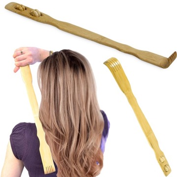 Bambusowa Drapaczka Do Pleców Koła Do Masażu 50cm