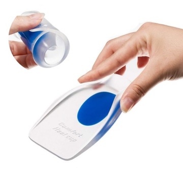 ГЕЛЕВЫЕ СТЁЛКИ ДЛЯ МУЖСКОЙ ОБУВИ 40-46 Силиконовые подпяточники для шпор 2 шт.