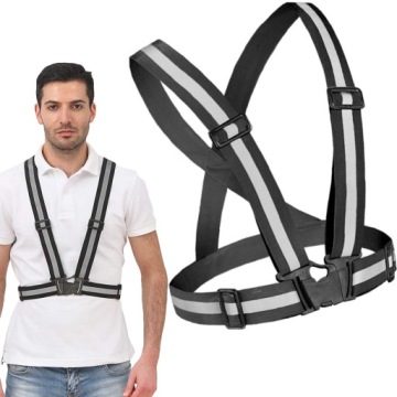 SZELKI ODBLASKOWE KAMIZELKA MOTOR BIEGANIE ROWER