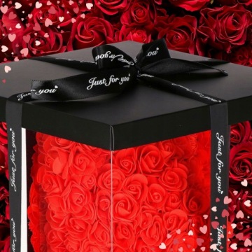 Медленно с розовыми лепестками Большой подарок для женского дня + сложная коробка