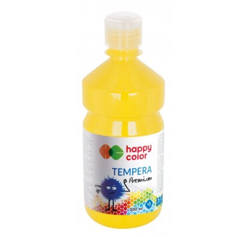 Farba tempera Happy Color premium 500ml żółta