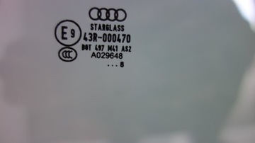 AUDI TT 8J SKLO (OKNO) PŘEDNÍ PRAVÁ