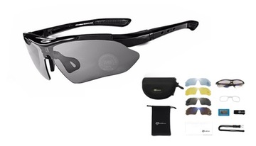 OKULARY ROWEROWE POLARYZACYJNE 5 SZKIEŁ na ROWER