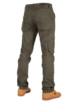 Мужские брюки-карго Ш:37 96 CM оливкового цвета