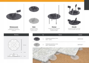 КРОНШТЕЙН ПОДСТАВКА ДЛЯ ТЕРРАСНЫХ ПЛИТ 2мм прозрачная
