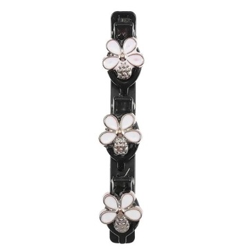 Kwiat z kryształkiem wsuwka kobiety splecione włosy Rhinestone spinki do wł