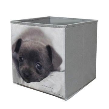 PUDEŁKO NA ZABAWKI ORGANIZER POJEMNIK Z MATERIAŁU