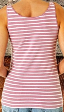 Bluzka TOP koszulka na ramiączka w paski BAWEŁNA JANINA r 40 (L)