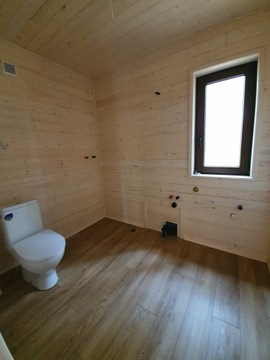 Круглогодичный деревянный летний домик, терраса 35м.