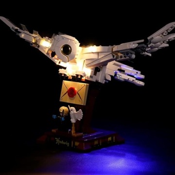 Zestaw świateł LED do Lego Harry Potter Hedwig, zestaw dekoracyjny LED Lego