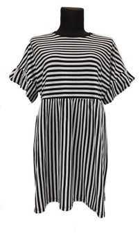 Sukienka bawełniana krótka w paski RIVER ISLAND 44