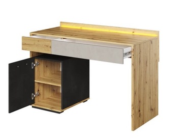 biurko QUBIC QB-08 z dwiema szufladami 120cm +LED