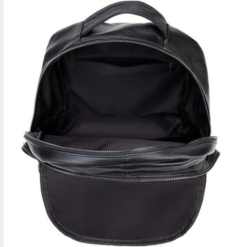 КОЖАНЫЙ РЮКЗАК МУЖСКОЙ СТИЛЬНЫЙ НОУТБУК Черный