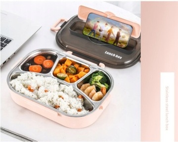 КОНТЕЙНЕР ДЛЯ ОБЕДА Разделенный ланч-бокс, 4 отделения, 1,3 л.