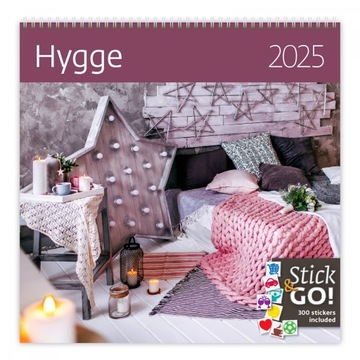 Kalendarz ścienny Helma365 Hygge 2025 30 × 30 cm