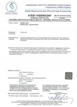 Соль для лечения, таблетки соли Ciech, 25 кг.
