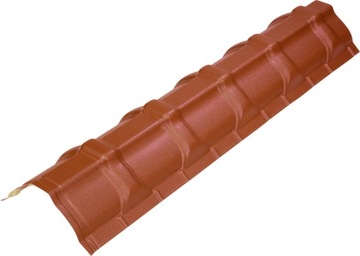 Gąsior do blachodachówki modułowej GS-LUX D-Matt 8004 ceglasty Budmat